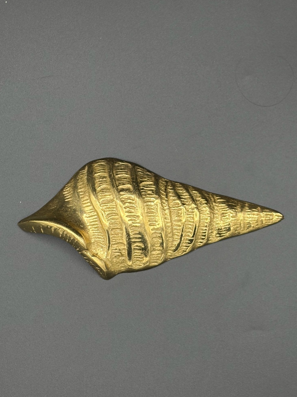 Brass Sea Shell~Wall Hanging Vintage Nautical, Mid-Century Modern, Beach Decor